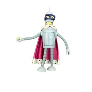 Toynami Futurama Series 5 Super King Bender Figure Robot Santa Build A Bot 6”
